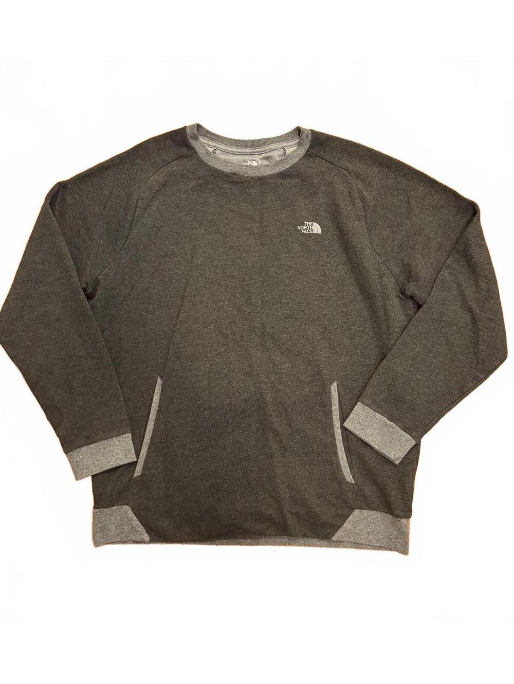 The North Face Men's Large FlashDry Crewneck Sweatshirt, Dark Gray